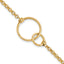 10k Polished interlocking Circles Link Bracelet