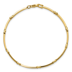 10K Polished Fancy Link Bracelet