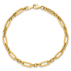 10K Polished Fancy Link Bracelet