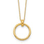 10K Polished Circle Necklace
