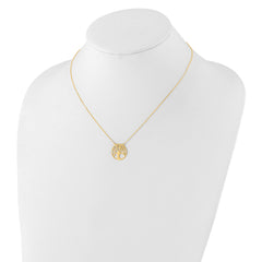 10K Polished Tree of Life Necklace