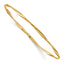 10K Polished Twisted Slip-on Bangle