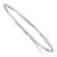 10K White Gold Polished Twisted Slip-on Bangle