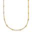 10K Yellow Gold Beaded Ball Ball Chain Necklace, 17.5 in