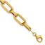 10K Yellow Gold Textured Link Bracelet, 7.5 in