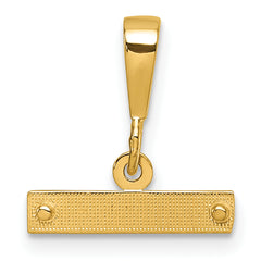 10ky Casted Large Diamond Cut Top Charm