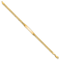 10k Flat Curb Link ID Bracelet