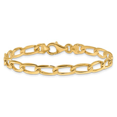 10k 5.9mm Hand-Polished Open Link Bracelet