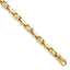 Hand-Polished Fancy Link Chain Bracelet in 10K Yellow Gold, 8.8 Inch - Sophia Jewelers