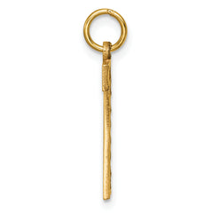 10ky Casted Large Diamond Cut Number 7 Charm