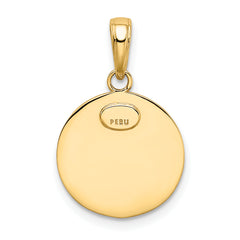 10k Saint Christopher Medal Charm