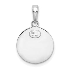 10k White Gold Saint Christopher Medal Charm