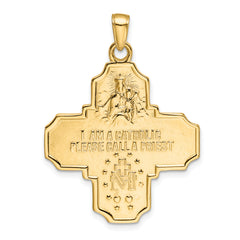 10k Four-Way Medal Pendant
