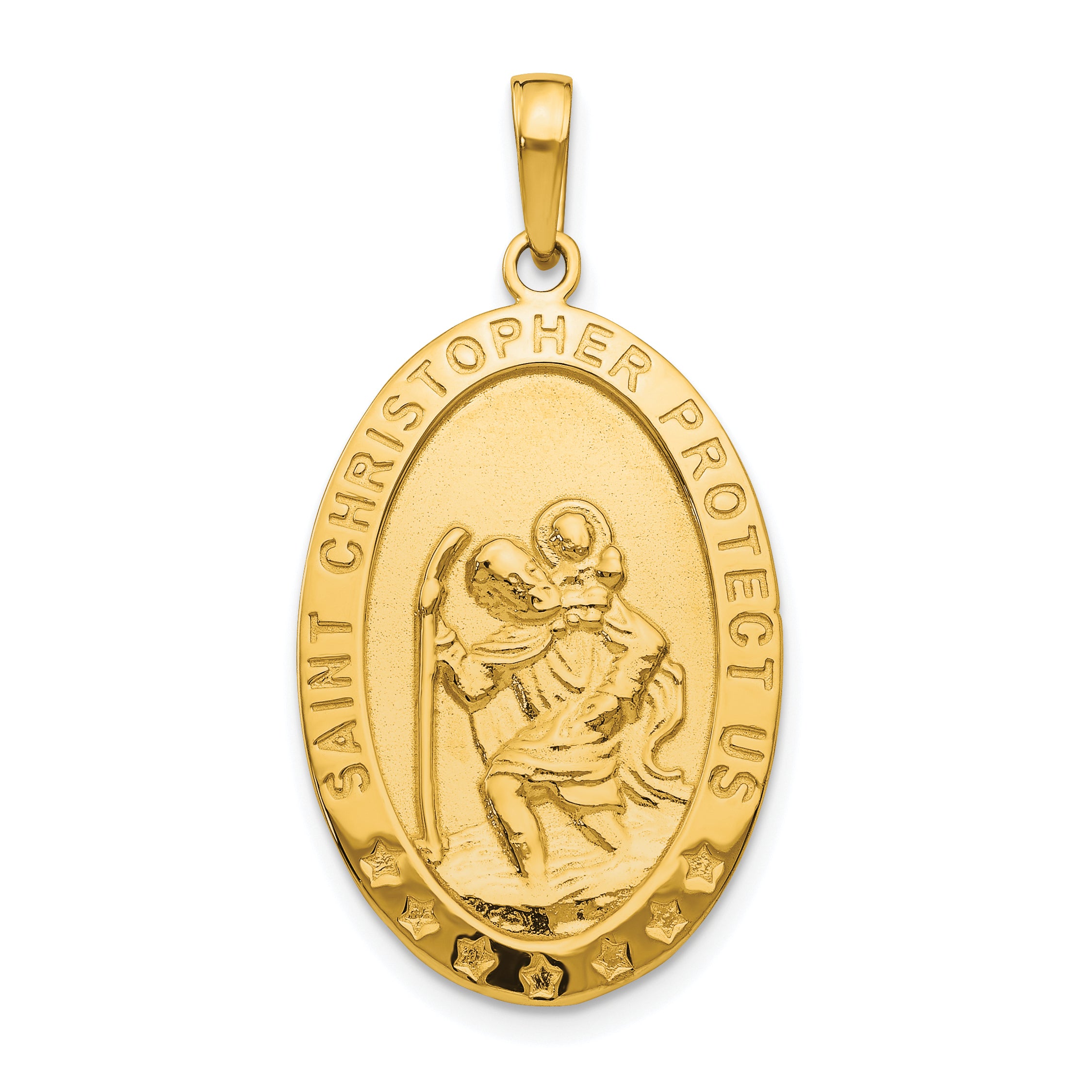 10k Saint Christopher Medal Pendant