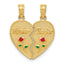 10K Enameled MOTHER - DAUGHTER Pendant