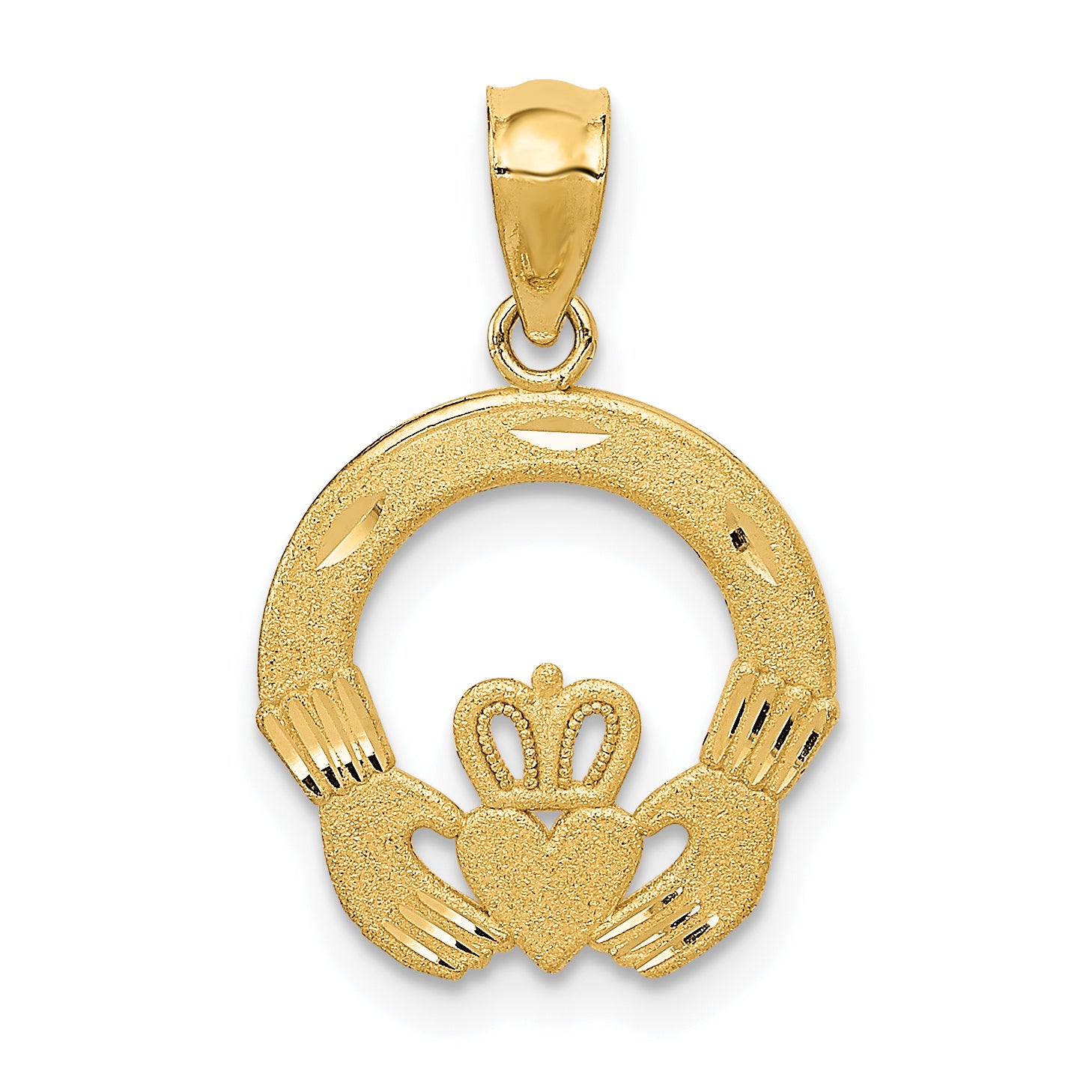 10k Claddagh Charm