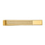 Men's Left Section Grooved Tie Bar in 10K Yellow Gold, Engravable - Sophia Jewelers