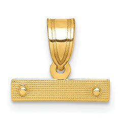 10ky Casted Medium Diamond-cut Top Charm