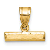 10ky Casted Medium Diamond-cut Top Charm