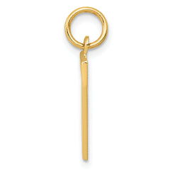 10k Medium Polished Number 7 Charm
