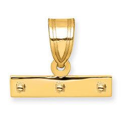 10ky Casted Medium Polished Top Charm