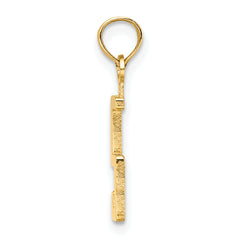 10K Number 5 Block Charm