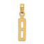 10K Number 8 Block Charm
