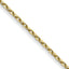 10k .8mm D/C Cable with Spring Ring Clasp Chain
