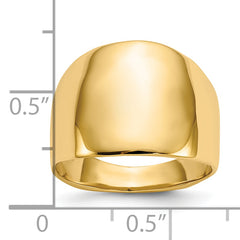 10K Polished Dome Ring