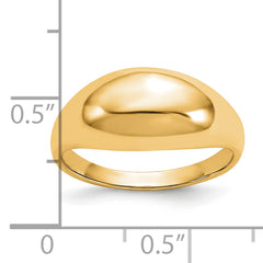 10K Yellow Gold Polished Dome Ring