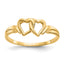 10K Heart Ring
