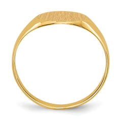 10k 8.5x9.5mm Open Back Signet Ring