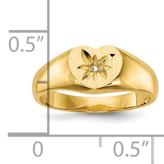 10K Childs .005ct. Diamond Ring Mounting (No Stone Included)