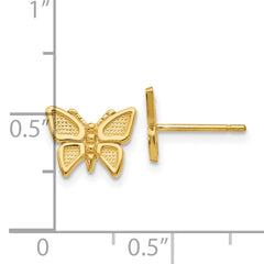 10k Polished Butterfly Post Earrings