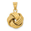 Love Knot Pendant in 10K Yellow Gold, Textured - Sophia Jewelers