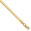 10K Yellow Gold Solid Herringbone Chain Necklace 2.5mm