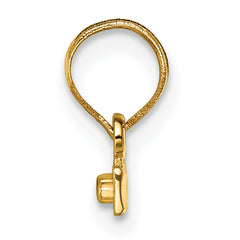 10ky Casted Small Diamond-cut Top Charm