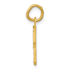 10ky Casted Small Diamond-cut Number 8 Charm