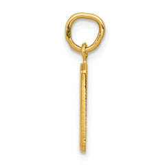 10k Small Polished Number 9 Charm