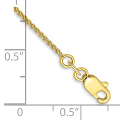 10k 1.05mm Spiga Chain Anklet