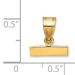 10ky Casted Small Polished Top Charm