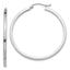 10k White Gold 2mm Square Tube Hoops - Sophia Jewelers