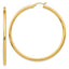 10k Polished 3mm Lightweight Tube Hoop Earrings