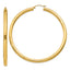 10k Polished 4mm Lightweight Tube Hoop Earrings