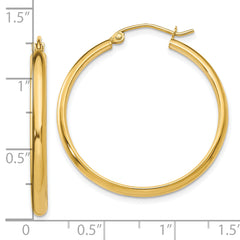 10k Polished Hoop Earring