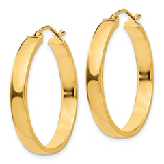10k Polished Hoop Earring