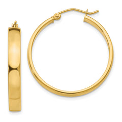 10k Polished Hoop Earring