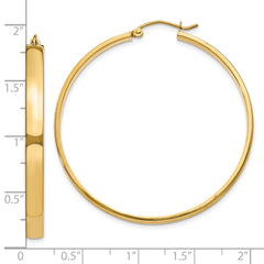 10k Polished Hoop Earring
