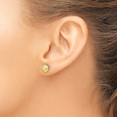 10K Scallop Shell Post Earrings