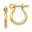 10k Shackle Link Screw Post Earrings